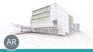 Architektur zeichnen leicht gemacht - Das Video zum Buch - Gebäude in 3-Punkt-Perspektive zeichnen