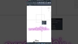 How to use the AutoCAD Break At Point command #autocadforbeginners  #autocad #autocaddrawing