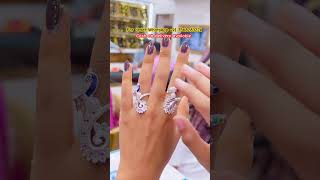 Beautiful silver peacock rings 💍 with 20% discount #shorts #viral #youtubeshorts