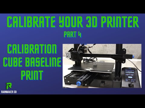 Calibration Cube Baseline Print - Calibrating your 3D printer Part 4 - Ender 3 V2