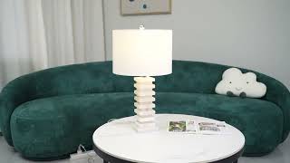 Stacked Alabaster Table Lamp Vakker