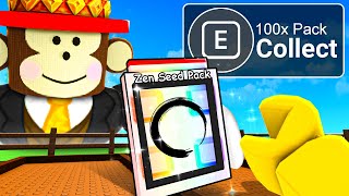 Starting Over With 100 ZEN Seed Packs in Grow A Garden