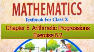 Exercise5.2 Q1 Chapter5  Arithmetic Progressions Class10th NCERT Book Solutions CBSE BOARD