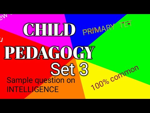 Set 3 Child Pedagogy #education #primarytet