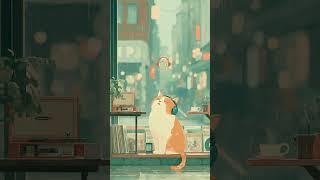 🐈 Lonely — but not alone. #lofivibes #lofi #cozynights #cozymusic #lofimusic #rain #lofisound