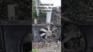 Radiator fan motor vibration. #diyrepair #CarTroubles #RadiatorFanIssues #VibrationProblems