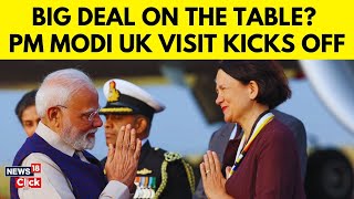 PM Modi Lands in London | UK Visit LIVE: Trade Talks, Khalistan Row, Maldives Agenda