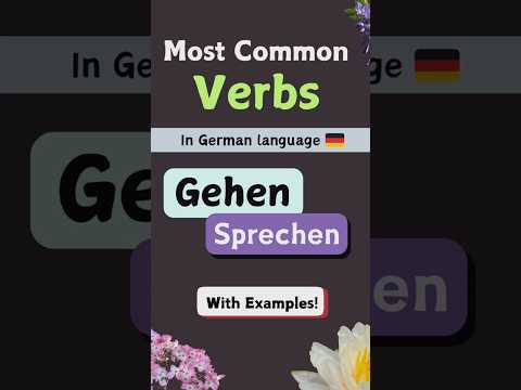 Verbs in German - Gehen & Sprechen 🇩🇪 #learngerman #germanlearning #germanvocabulary #germanculture