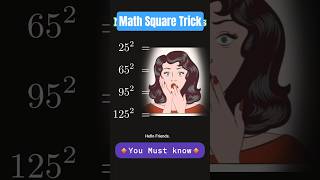 Math Easy Squaring trick #mathshorts