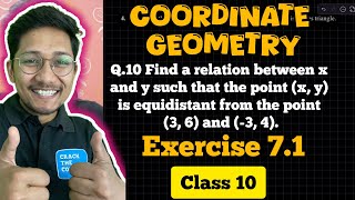 Coordinate Geometry l Ex. 7.1 Question 10 | NCERT