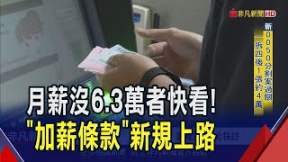 上市櫃員工嗨翻！月薪低於6.3萬嗎？"加薪條款"2026上路 公司有賺就要分紅｜非凡財經新聞｜20250424