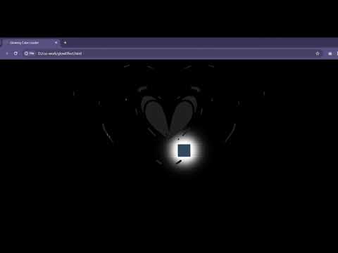 Cube Glowing Effect CSS