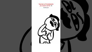 Class Attendance 😅 (Animation Meme) Anim: RedFlowerCrown #shorts