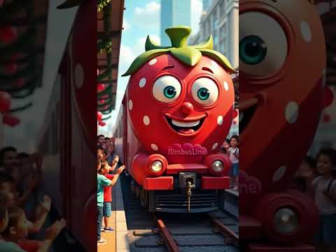 "Strawberry Express: Mithaas Se Bhari Railgadi Ki Sair 🍓🚂" #StrawberryTheme #toytrain  #railgadi