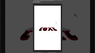 3d text in Photoshop with use of action  #shorts