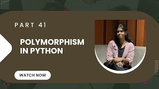 🔴 PART 41: Polymorphism in Python | Python Tutorial for Beginners