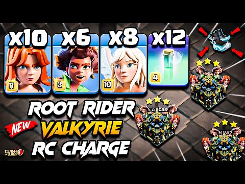 Th17 ROOT RIDER VALKYRIE Attack With RC CHARGE | Best TH17 Attack Strategy | Town Hall 17 Attack COC