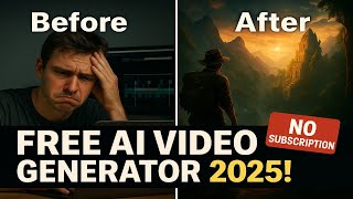 Best FREE AI Video Generator 2025 | No Experience, No Subscription