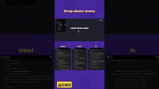 Drop down #css #coding #code #javascript #webdesign #ytshorts #viralvideo #shorts #webdev #html #yt