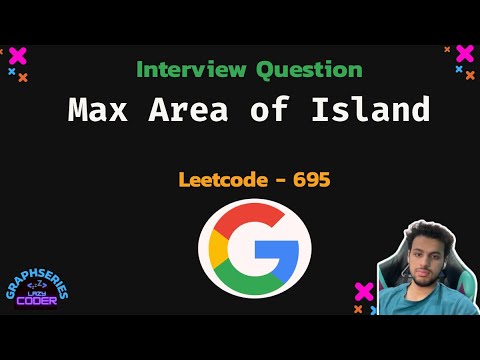 Max Area of Island - Leetcode 695 -Python in Hindi