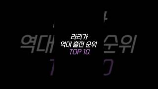 라리가 역대 출전 순위 TOP 10
