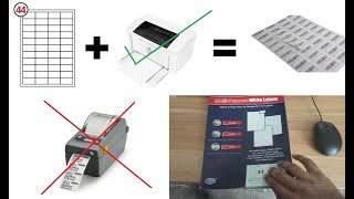 Print NOON Barcode Labels with Normal HP Printer | طباعة ملصقات NOON Barcode بالطابعة العادية