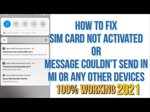 How To Fix SIM Card Not Activated In MI || 2022 || 100% working