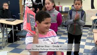 Holyoke STEM Academy Summer Reading Challenge Winner