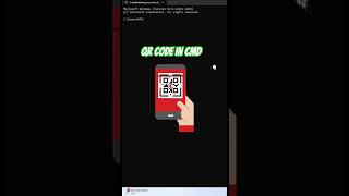 cmd hacks | Generate a QR code for any URL #shorts #shortsfeed #cmd   #qrcode #techlad