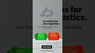 Quality Crates For Seamless Logistic | Trusted Plastic Crate Manufacturer At Pune