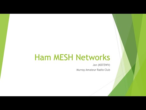 MARC Training Meeting 2020.04.09 MESH Networking