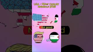 USA - Other Country Relations 2025  #countryballs #usa #russia #china #japan #korea #relationship