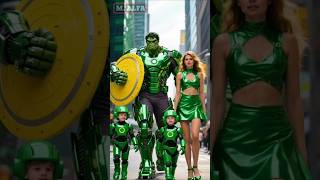 Green Hulk And Red Hulk With Their Family part1 #marveltoys #spiderman