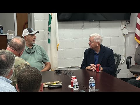 Graham Receives Update in Edgefield on Hurricane Helene Recovery