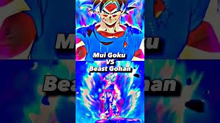 MUI Goku VS Beast Gohan 🔥😈 || #goku #muigoku #gohan #beastgohan #dragonball #dragonballsuper #shorts