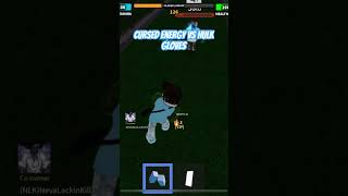 Cursed energy vs hulk gloves😮#fightinaschool #cursedenergy #herocase #clemixboy #robloxfight