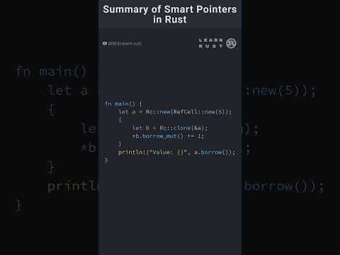 Smart Pointers in Rust #coding #rust #programming #rustprogramming #programminglanguage