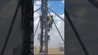 Telecom rigger / mobile phone tower / RRU in Telecom #telecomtower #pktelecommunications