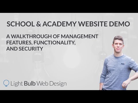 School and Academy Web Design Management Walkthrough