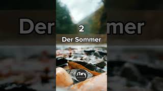 The four Seasons in German / Die vier Jahreszeiten#a1german#english #germaneveryday#learngermanfast