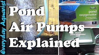 Pond Air Pump Oxygenators / Aerators: Do you need them and How do they work?