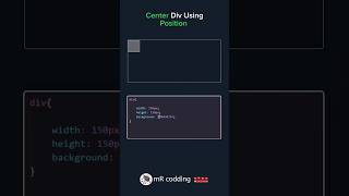 Css position centre div using css
