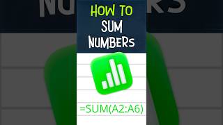 Master SUM Formula in Numbers on #Mac Quick #Guide