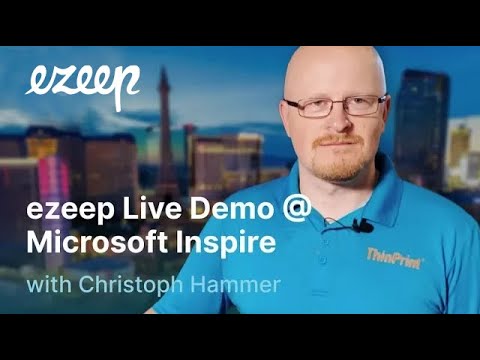 ezeep Live Demo @ Microsoft Inspire