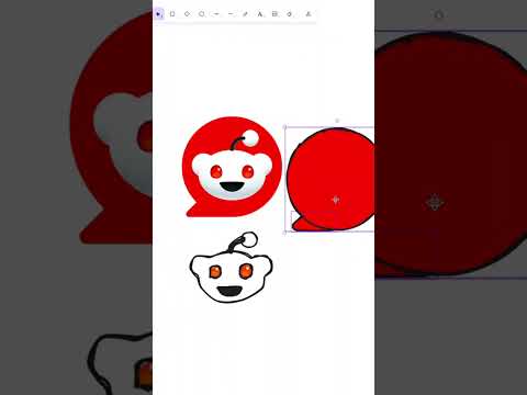 Reddit & Medium Logo in #excalidraw #logo #design #drawing