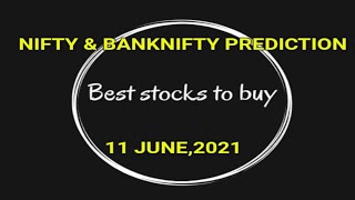 Nifty 50 tomorrow prediction//June 11, 2021 #bankniftytomorrowprediction