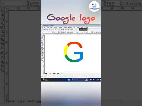 Google Logo design in CorelDRAW #coreldraw #logo #google #anandcomputermaster