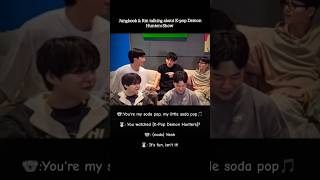 Jungkook &Rm talking about K-pop Demon Hunters Show💜🥰#jungkook #rm #btsrm #jimin#shortvedio@BTS