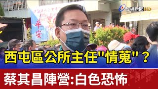西屯區公所主任"情蒐"？ 蔡其昌陣營：白色恐怖