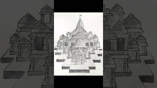 🚩Ram Mandir Drawing 🚩 #rammandir #ram #shorts